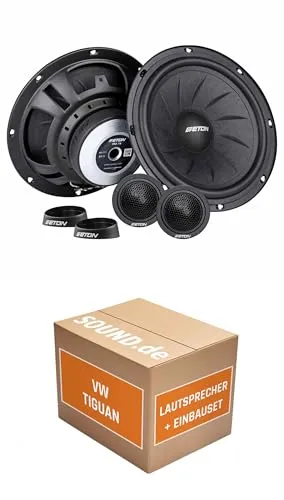 JUST SOUND Eton PRA 16 Einbauset für VW Tiguan II - Komplettset für VW Tiguan II (seit 2016) mit Eton PRA 16 Lautsprechern, einfache Installation dank Adapterringen und -steckern, 70 W Leistung für erstklassigen Sound.