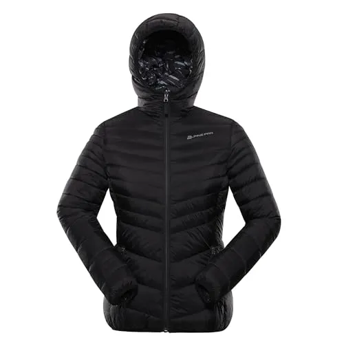 ALPINE PRO EROMA Damen Wendejacke, Winterjacke mit Kapuze, Wärmejacke, Outdoor Jacke, Leicht Wanderjacke, Funktionsjacke, PUFFY Stil, Winddichte, Wasserdichte und Atmungsaktive, Nylon