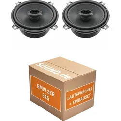 Hertz CX 130 Einbaupaket für BMW 3er E46 | 13cm Lautsprecher Boxen - Komplettset für den Austausch der Lautsprecher in Ihrem BMW 3er E46 (1998-2007). Mit hochwertigen Hertz CX 130 Koaxiallautsprechern und praktischem Einbauzubehör für perfekten Klang im Auto.