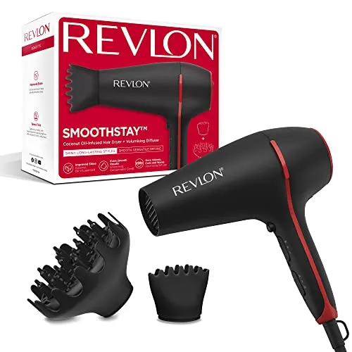 Revlon SmoothStay 2000W Haartrockner mit Kokosöl-Infusion