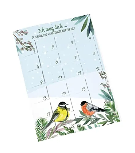 Ich mag dich - 24 persönliche Adventsgrüße nur für dich: Adventskalender