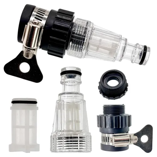 Wasserfilter Set 3/4 Zoll Gartenschlauch Vorfilter Wasserhahn Schnelladapter