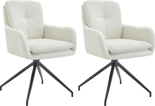 CLP Esszimmerstuhl Pickett 2er Set in weiß von CLP