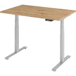 bümö elektrisch höhenverstellbarer Schreibtisch, Wildeiche, 120x80 cm - Kinderschreibtische - Ergonomischer Schreibtisch mit stufenloser Höhenverstellung von 64,5 cm bis 129,5 cm für gesundes Arbeiten und optimale Anpassung an die Bedürfnisse Ihres Kindes.