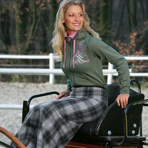 Waldhausen Pferde-Regendecke Bockdecke Wollstoff - Regendecke aus weichem Wollmischgewebe im stilvollen Karo-Design, ideal zum Schutz vor Nässe und Kälte. Praktischer Klettverschluss für einfachen Sitz.