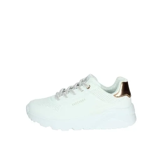 Skechers Uno Lite-Metallic Mode Sneakers für Kinder in weiß von Skechers