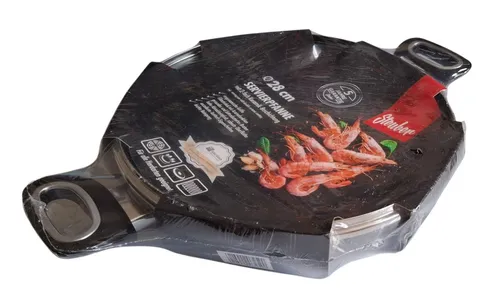Steuber Servierpfanne Hochraum 28 cm mit 2-fach Keramik Beschichtung - Pfanne mit 28 cm Durchmesser, antihaftbeschichtet und kratzfest. Ideal für alle Herdarten, leicht zu reinigen und sorgt für gleichmäßige Hitzeverteilung.