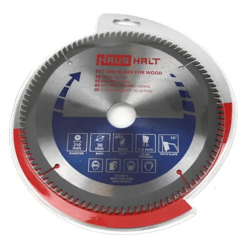 210mm Kreissägeblatt für Holz mit 100 Zähnen