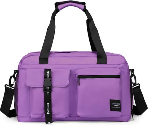 Sporttasche 32L – Robuste Gym Bag mit Nass-/Trockentrennung in Lila - Diese strapazierfähige Sporttasche aus Oxford-Stoff bietet mit 32 Litern ausreichend Platz für Kleidung und Zubehör. Ideal für Fitness und Reisen, sorgt die Nass-/Trockentrennung für ordentliche Aufbewahrung.