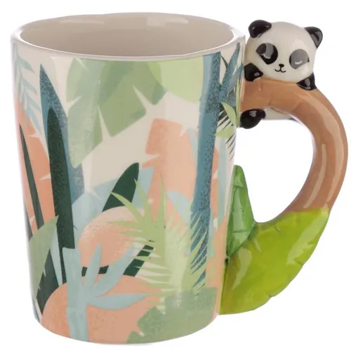 Tasse Pandarama Panda auf Henkel Kaffeetasse Becher Teetasse