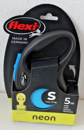 FLEXI New Neon Blue Lanyard S - 5m bis 15kg - Band - 10.5 2395 S5