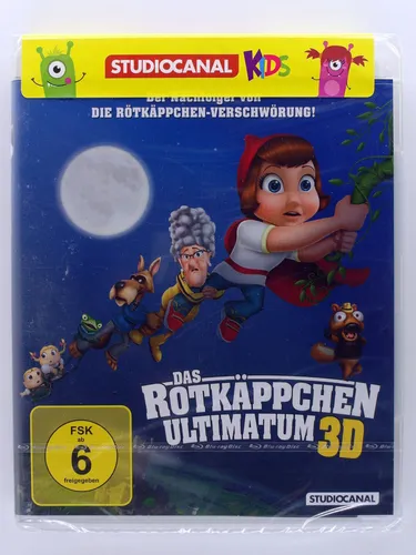 Das Rotkäppchen-Ultimatum [3D Blu-ray] - Spannender Familienfilm, freigegeben ab 6 Jahren, ideal für einen unterhaltsamen Filmabend mit der ganzen Familie.