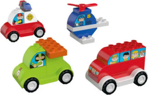Playtive Clippys Fahrzeuge 4er Fahrzeug Set
