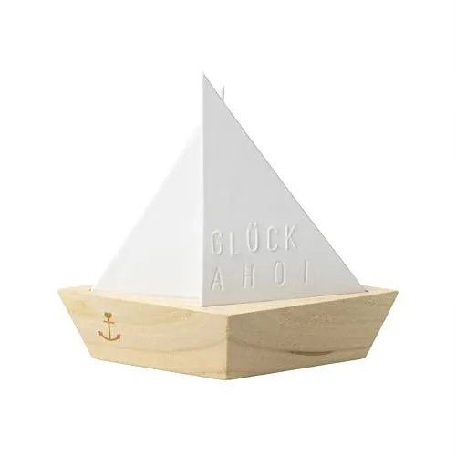 räder Teelichthalter Lichtschiff 'Glück Ahoi' von Räder