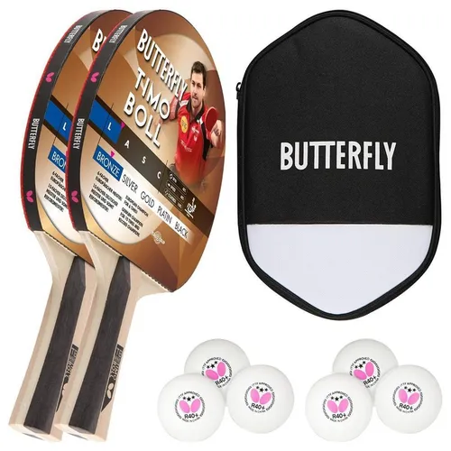 Butterfly 2x Timo Boll Bronze 85011 Tischtennisschläger Set von Butterfly