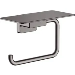 hansgrohe AddStoris Papierrollenhalter mit Ablage in schwarz von Hansgrohe