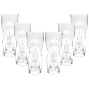 Afri Cola Contour Glas Set in weiß von Afri-Cola