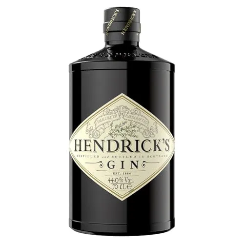 HENDRICK'S Gin - Handcrafted Scottish Distilled 70 cl - Premium Scottish Gin mit einzigartigem Geschmack von Zitronengras, perfekt für Cocktails oder purer Genuss. Preisträger und ohne künstliche Aromen.