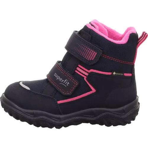 Superfit Husky blau/pink (8020) 36 - Winterboots für Kinder - Wanderschuhe für Kinder, wasserdicht und atmungsaktiv dank GORE-TEX, ideal für winterliche Abenteuer und Freizeitaktivitäten mit reflektierenden Details für mehr Sicherheit.