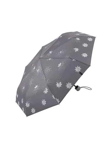 Esprit Stockregenschirm Bits and Stars - silber-metallic - Eleganter Damen Taschenschirm, ultraleicht mit nur 275g und stylish im silber-metallic Design. Ideal für modische Regentage, passt perfekt in jede Tasche.