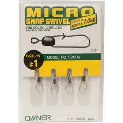 Owner Hooks Schnurverbinder Owner Micro Snap Swivel Wirbel, (1-St) 1
