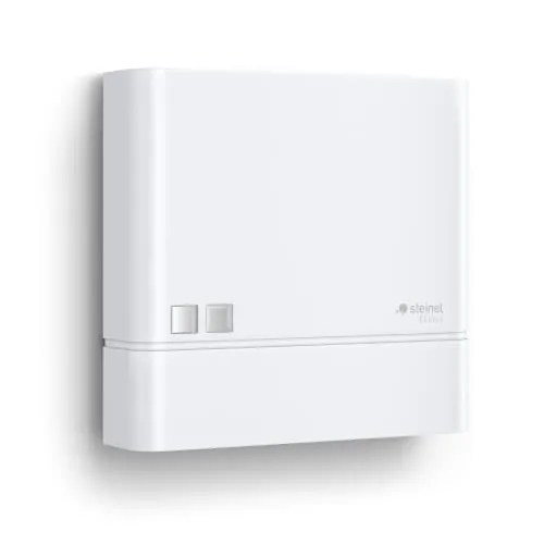 Steinel 066123 Dämmerungsschalter Weiß 230V - Intelligenter Dämmerungsschalter mit Bluetooth-Technologie für automatisches Licht bei Dämmerung. Ideal für Eingänge und Gärten, wetterfest (IP54) und individuell einstellbar für optimalen Komfort.