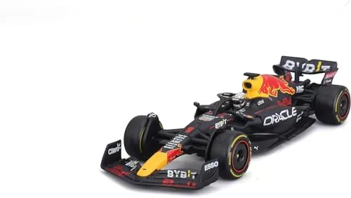 Bburago 18-38062 - Modellauto Red Bull Racing F1 RB18 Verstappen #1 - Modellfahrzeuge, detailgetreues 1:43 Modell des RB18 von Max Verstappen in einer dekorativen Acryl-Sammelbox, ideal für Sammler und F1-Fans.