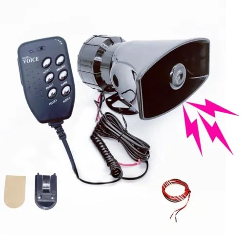 YIYIDA Alarm-Hupe mit 6 Tönen, 135 dB