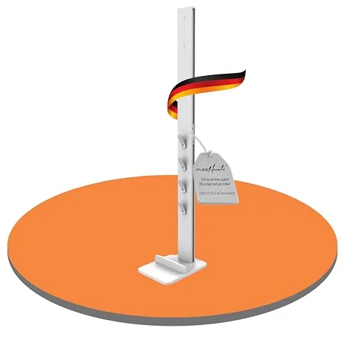 PureMounts Staubsauger-Bodenständer für Dyson Modelle - Ersatzteile für Staubsauger, stabiler Standfuß aus Aluminium mit praktischem Kabelmanagement und sicherer Halterung für Dyson V6 bis V15.
