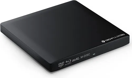 techPulse120 Externer Blu-ray Brenner - Blu-ray-Brenner mit M-Disc und USB 3.0, ideal für 3D-Inhalte und große Datenmengen, perfekt für Multimedia-Enthusiasten.