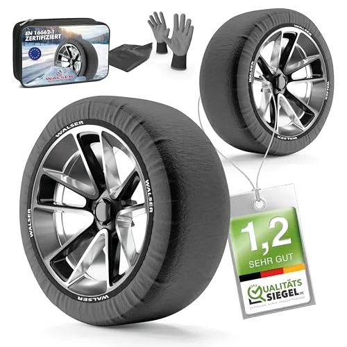 WALSER Premium Textile Schneeketten EASYGO 2er Set