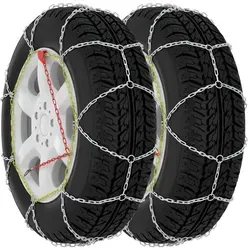 vidaXL Schneeketten für Autoreifen 2 Stk. 16 mm SUV 4x4 - Schneeketten für SUV und 4x4-Fahrzeuge, bieten hervorragenden Grip auf Schnee und Eis. Einfache Montage ohne Fahrzeugbewegung, inklusive Nylontasche zur praktischen Aufbewahrung.