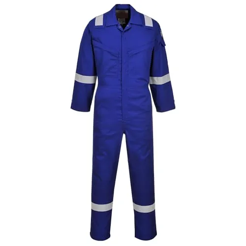 Portwest AF73 Araflame Silber Overall Royal Blue Gr. 42