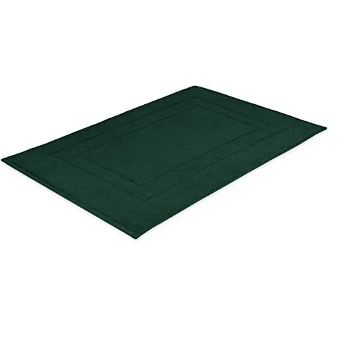 EXKLUSIV HEIMTEXTIL Frottier Handtücher Badvorleger 50 x 80 cm Dunkelgrün 700 g