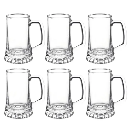 BORMIOLI ROCCO »Stern« Bierkanne 0,26 Liter - Bierglas mit 0,26 Liter Inhalt, robust und langlebig, ideal für Bierliebhaber. Hergestellt in Italien und spülmaschinenfest für einfachen Gebrauch.