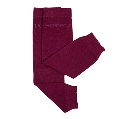 Hoppediz Babystulpen aus Kashmir/Merinowolle, Baby Leg Warmers, Einheitsgröße, bordeaux