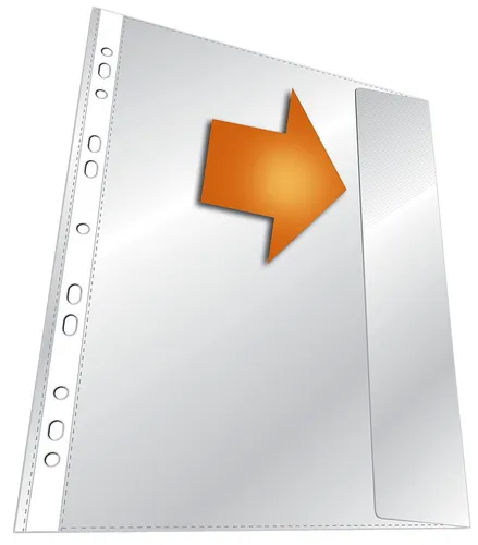 DURABLE Prospekthülle DIN A4 - transparent und robust - Prospekthüllen aus PP, 0,135 mm dick, ideal zum Schutz von Dokumenten und Präsentationen, perfekt für Büro und Schule.