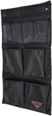 Crespo Hängetasche - 8 Fächer, 40 cm Breite, 66 cm Höhe, Schwarz