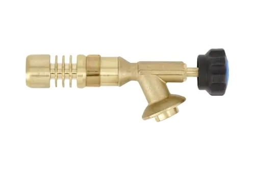 HÖGERT TECHNIK Lötbrenner, Gasbrenner für MAPP/Propangas, Flammenregelventil, 1,4 kW Leistung, max. 1850°C, robuste Kupferkomponenten, präzise Düse