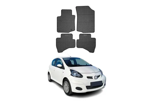 OMAC Gummi Fußmatten für Toyota Aygo 2005-2014 - Hochwertige Gummi-Fußmatten, rutschfest und wasserdicht, ideal für optimalen Schutz im Innenraum Ihres Toyota Aygo 2005-2014.