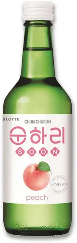 LOTTE Chum Churum Soju Peach Flavor 350ml | Soju mit Pfirsich-Geschmack 12% vol.