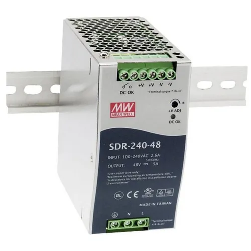 MEAN WELL SDR-240-48 240W 48V 5A Hutschienen Netzteil DIN-RAIL
