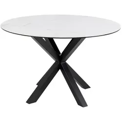 Actona Group Actona Esstisch Heaven rund Ø 119 cm - Esstisch mit modernem Design und kratzfester Keramik-Platte, ideal für den täglichen Gebrauch und ein echter Blickfang in Ihrem Essbereich.