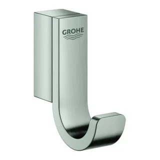 GROHE Selection Glasablage | Chrom | 41057000 - Toilettenpapierhalter mit verdeckter Befestigung, langlebig durch GROHE Starlight Oberfläche für eine anhaltende, brillante Optik.