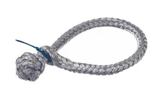 Tauwerkschäkel aus Dyneema, 5mm, Silber - Bruchlast mehr als 2000kg