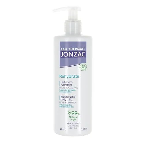 Eau de Jonzac Rehydrate Bio-Feuchtigkeitsspendende Seidige Körpermilch 400 ml - Tagespflege mit intensiver Feuchtigkeit für geschmeidige Haut, ideal für trockene Hauttypen.