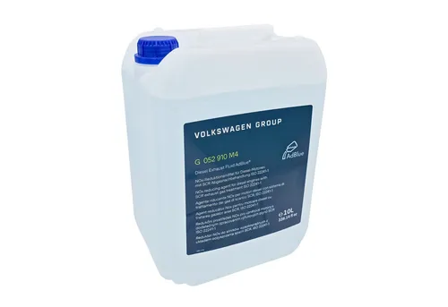 Volkswagen Harnstofflösung AdBlue, 10 l, Kanister mit Einfülltrichter, Diesel Exhaust Fluid, G052910M4
