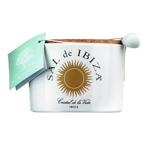 Sal de Ibiza Fleur de Sel Isla Blanca ibizenkische Kräuter 140 g 135 EUR/kg