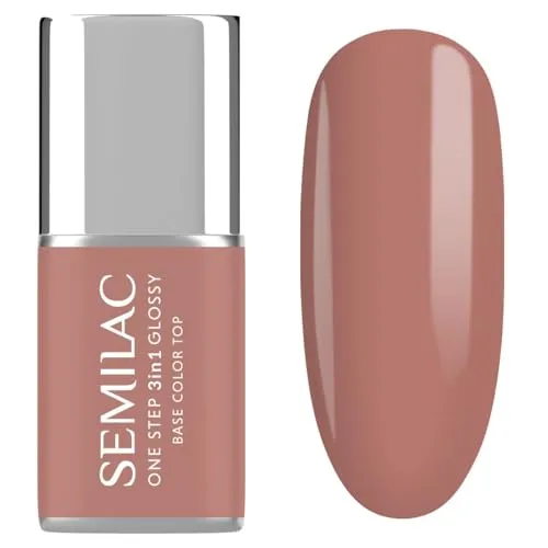 Semilac 3in1 One Step Glossy Gel Nagellack 7 ml S235 Peach Beige