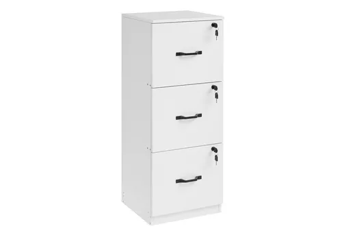 VASAGLE Aktenschrank Büroschrank, Druckerständer, mit 3 Schlösser, verstellbare Hängestange